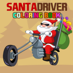 Santa Driver Coloring Book